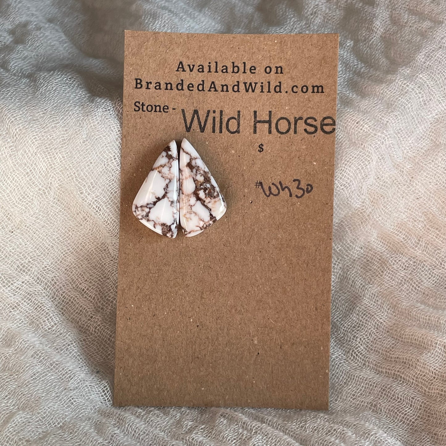 Wild Horse Cabochon - WH30 7E401632-5E5E-4CB0-B4D9-2503AC389066 Brandedandwild.com