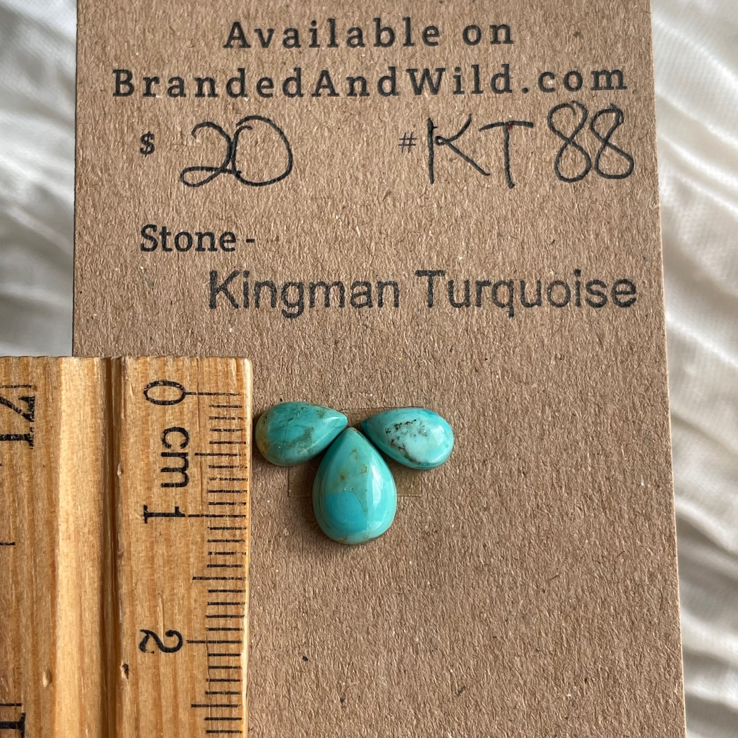 Kingman Turquoise Cabochon - KT88 7E49350F-E8D9-45FF-8720-97A121C32FCB Brandedandwild.com
