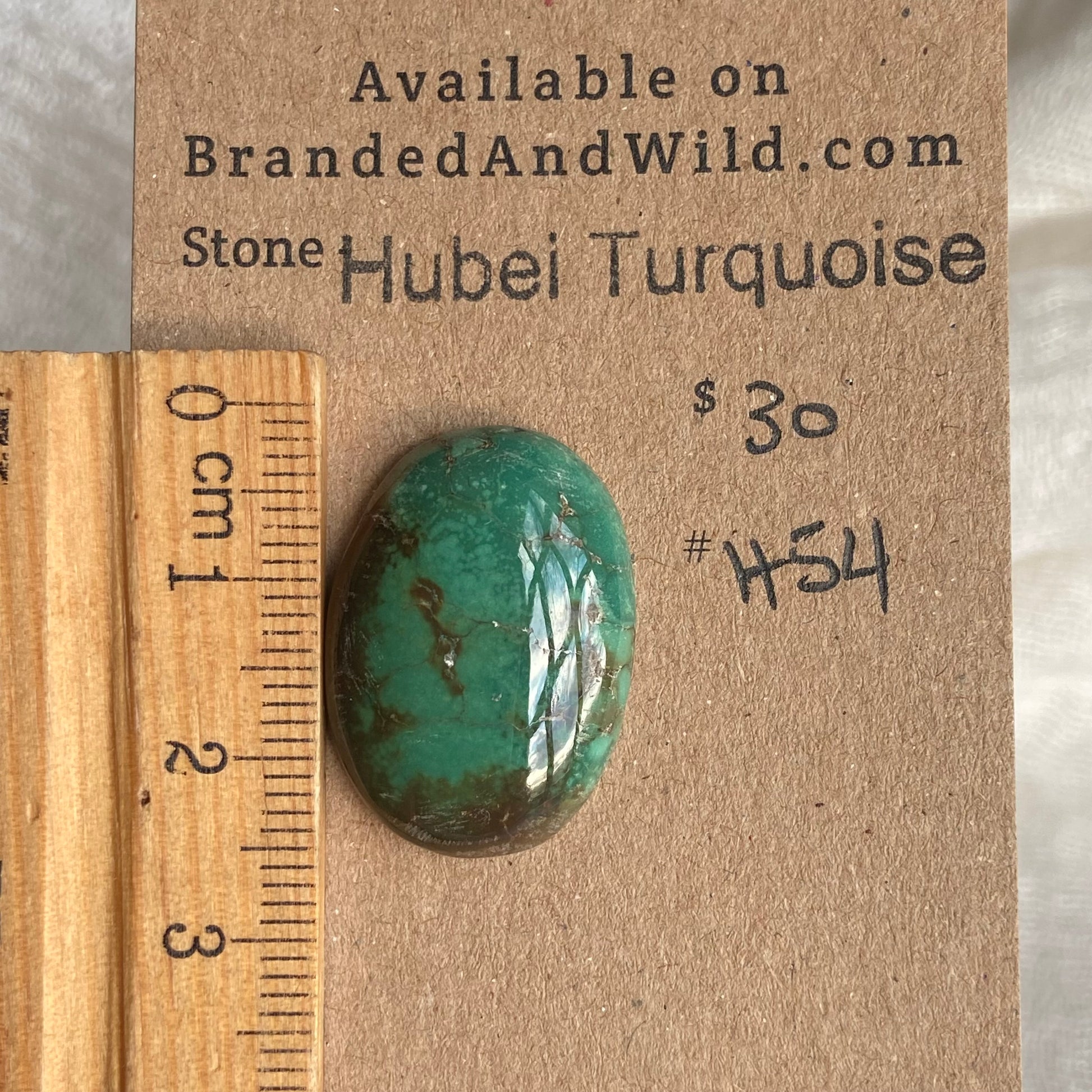 Hubei Turquoise Cabochon - H54 7E6431C1-A98D-4FC1-BE0C-621C5BAABCC9 Brandedandwild.com