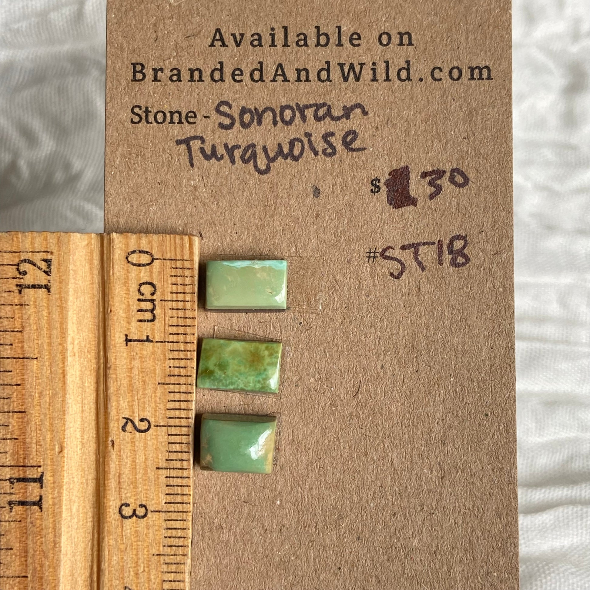 Sonoran Turquoise Cabochon - ST18 7E738C72-C021-4982-A07E-0F4902FE81DA Brandedandwild.com