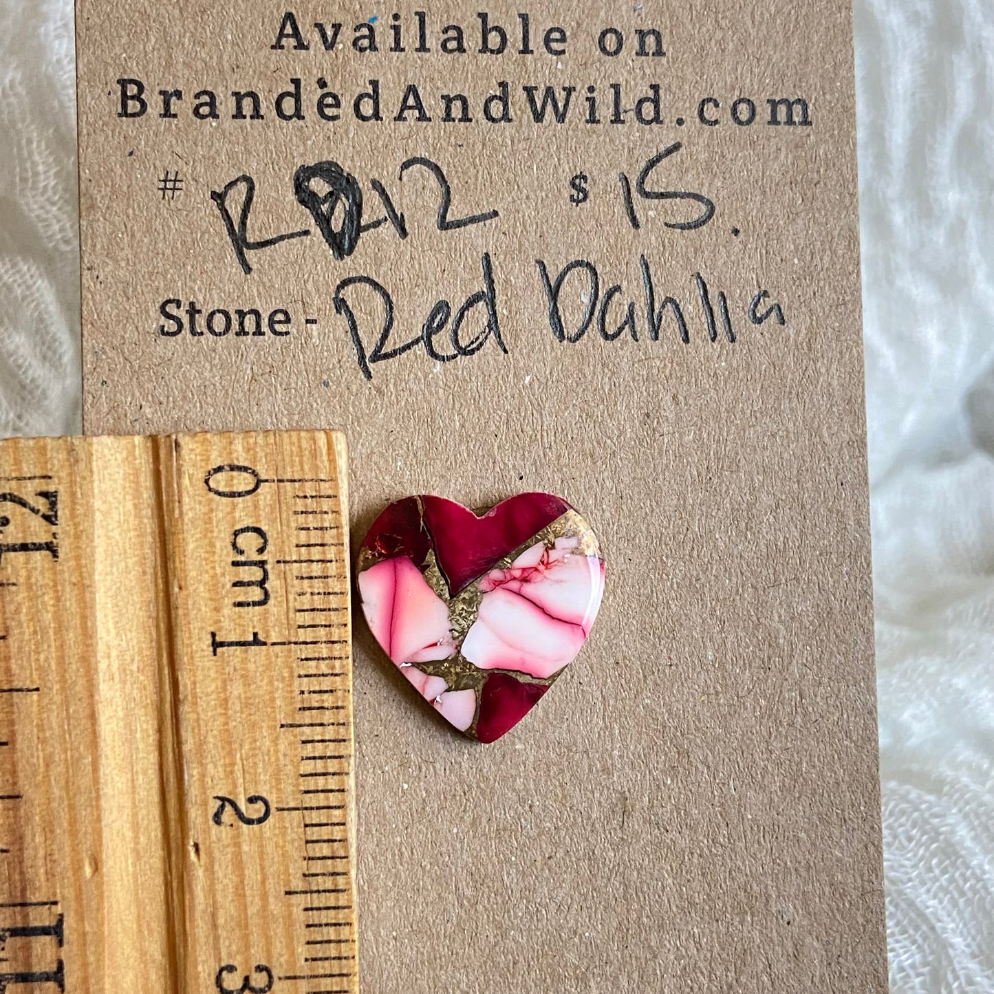 Red Dahlia Cabochon - RD12