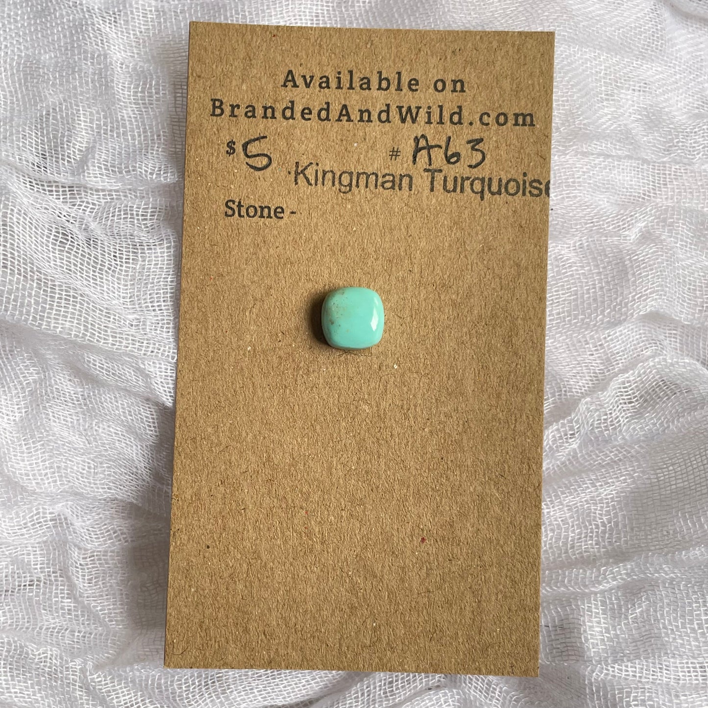 Kingman Turquoise Cabochon - KT63 7EC9E72F-3ECC-49B0-AE3A-AEEBCEE0C860 Brandedandwild.com