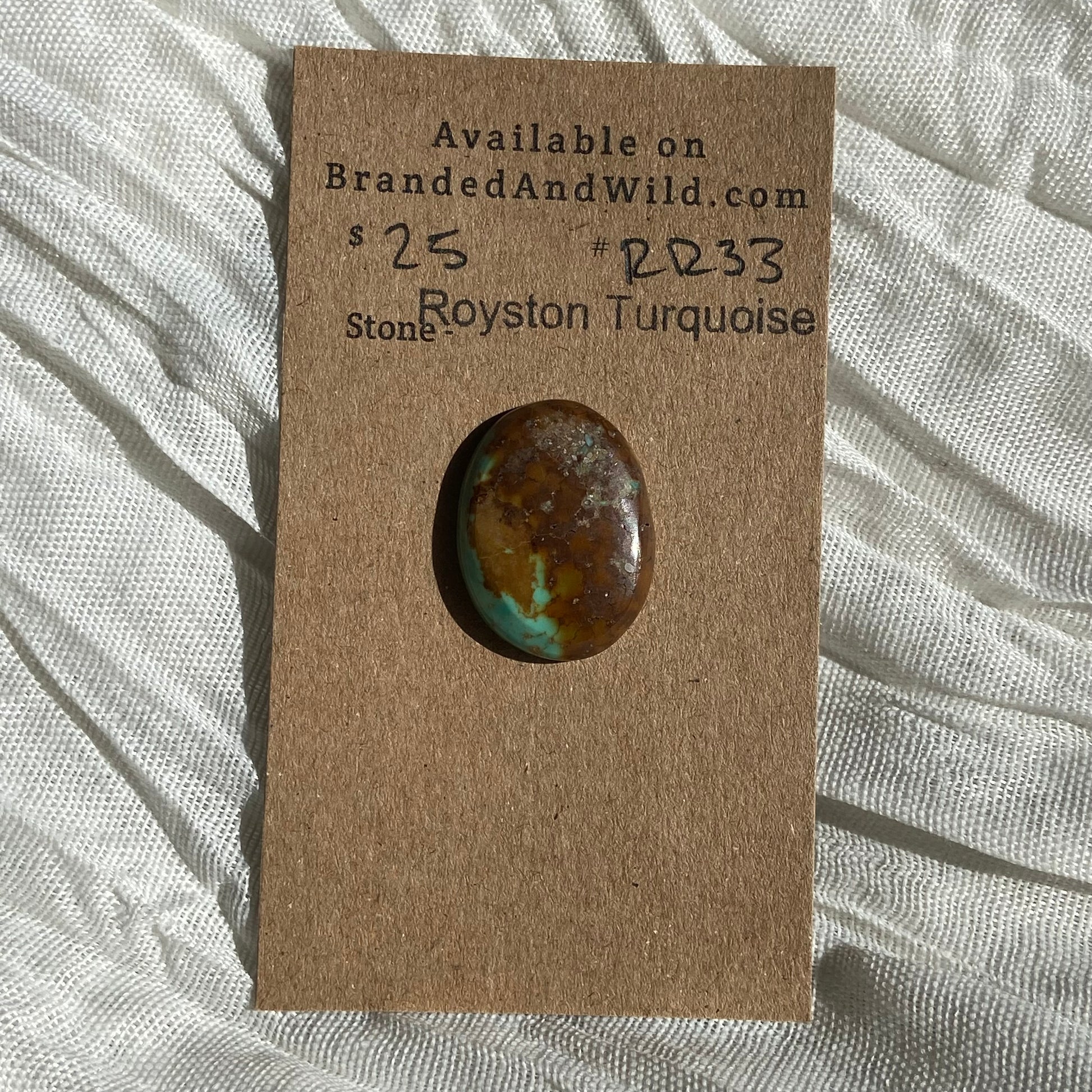 Royston Ribbon Turquoise Cabochon RR33 7ED15FBC-A066-44C1-AE33-10020A714456 Brandedandwild.com