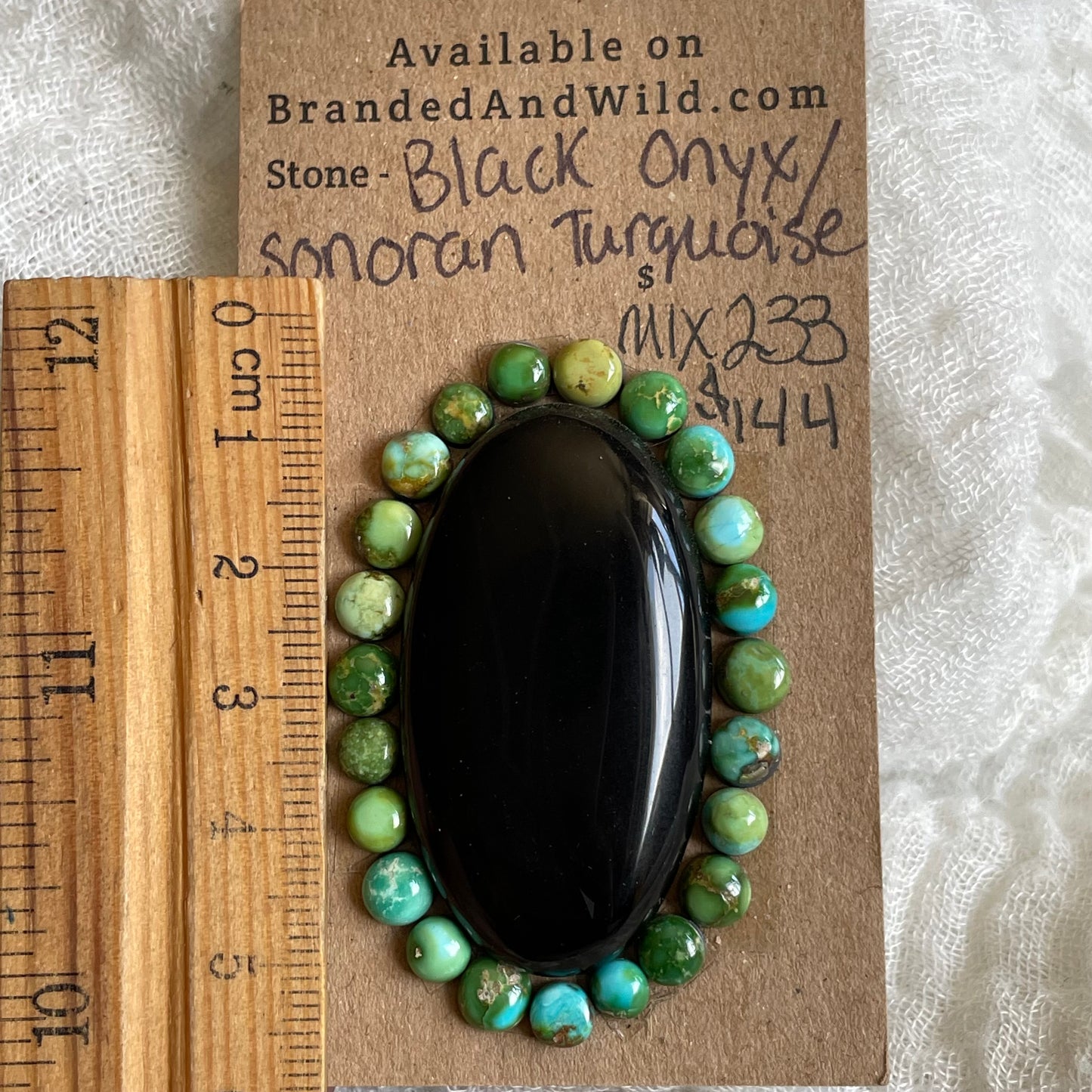 Sonoran / Black Onyx Cabochon - MIX233
