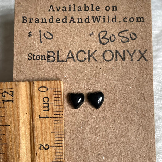 Black Onyx - Cabochon - BO50 7EF28ECC-19E1-4E54-A8D8-BF089965E5C1 Brandedandwild.com