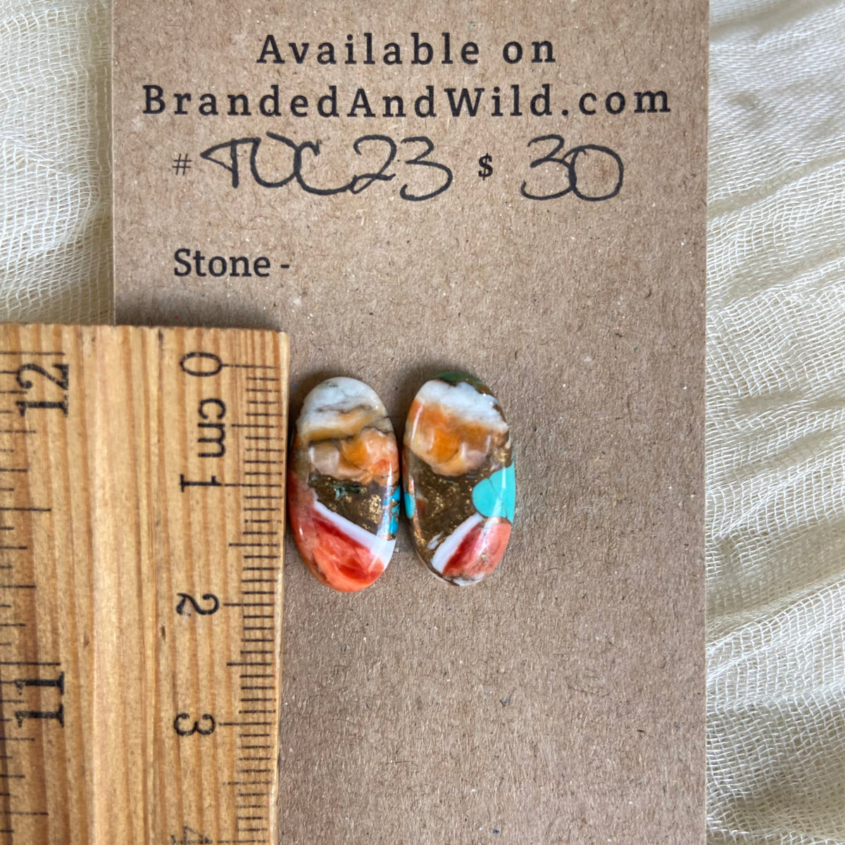 Turquoise, Oyster Shell, Copper Cabochon - TOC23 7F14CB77-E116-4CA9-A3CB-66DB1D10111A Brandedandwild.com