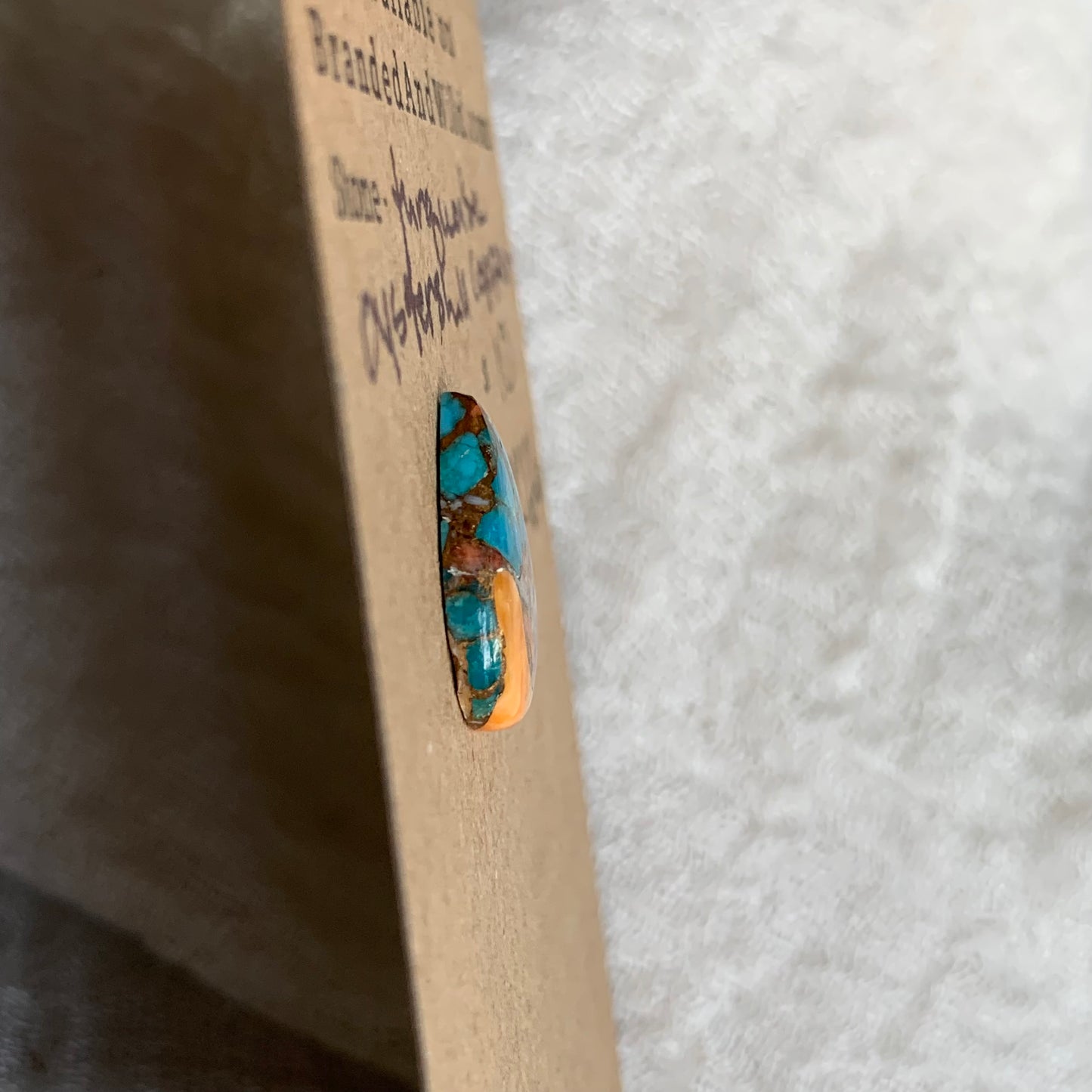 Turquoise, Oystershell, Copper Cabochon - TOC126