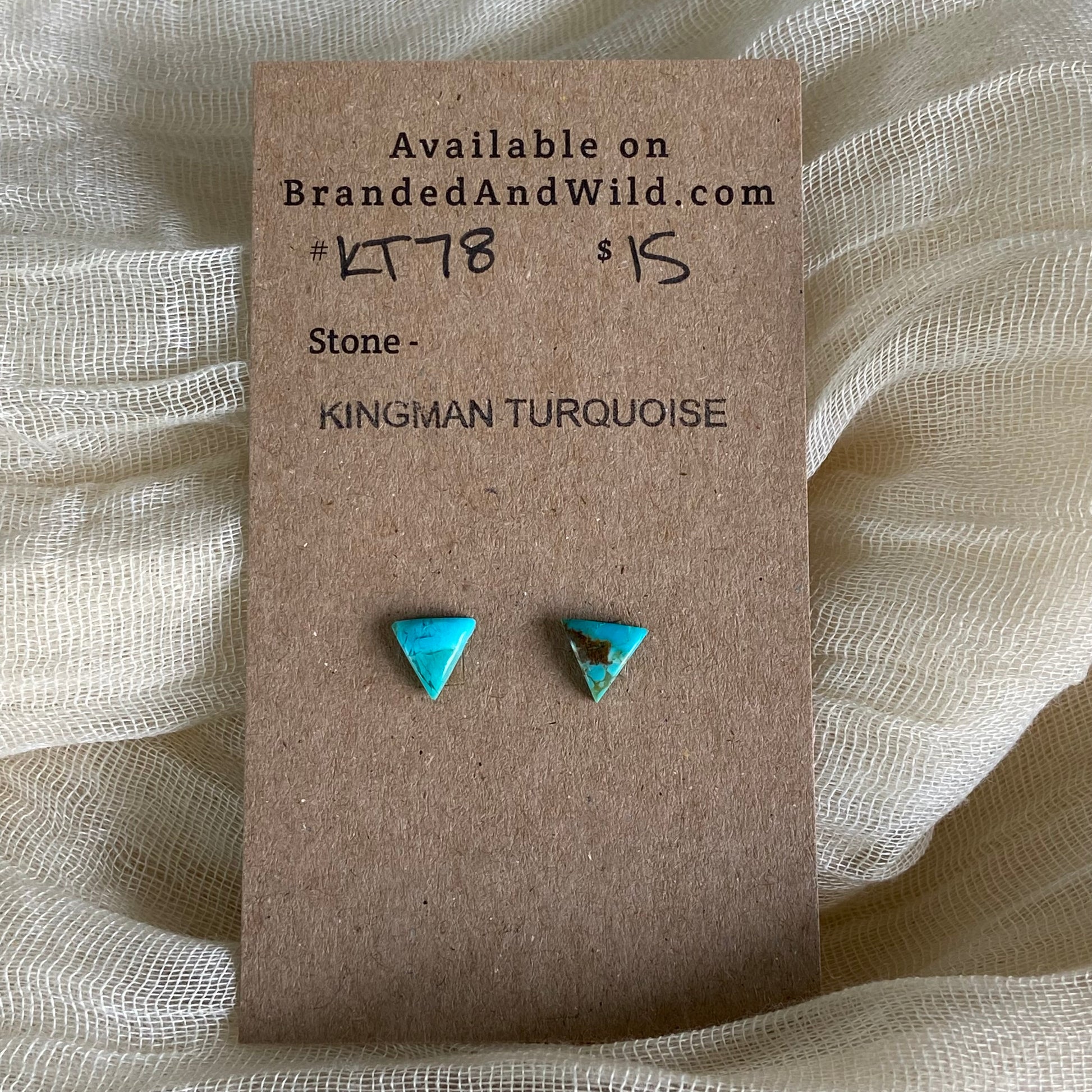 Kingman Turquoise Cabochon - KT78 7F63189F-A46E-4E3F-9756-2BF6B582F9A4 Brandedandwild.com
