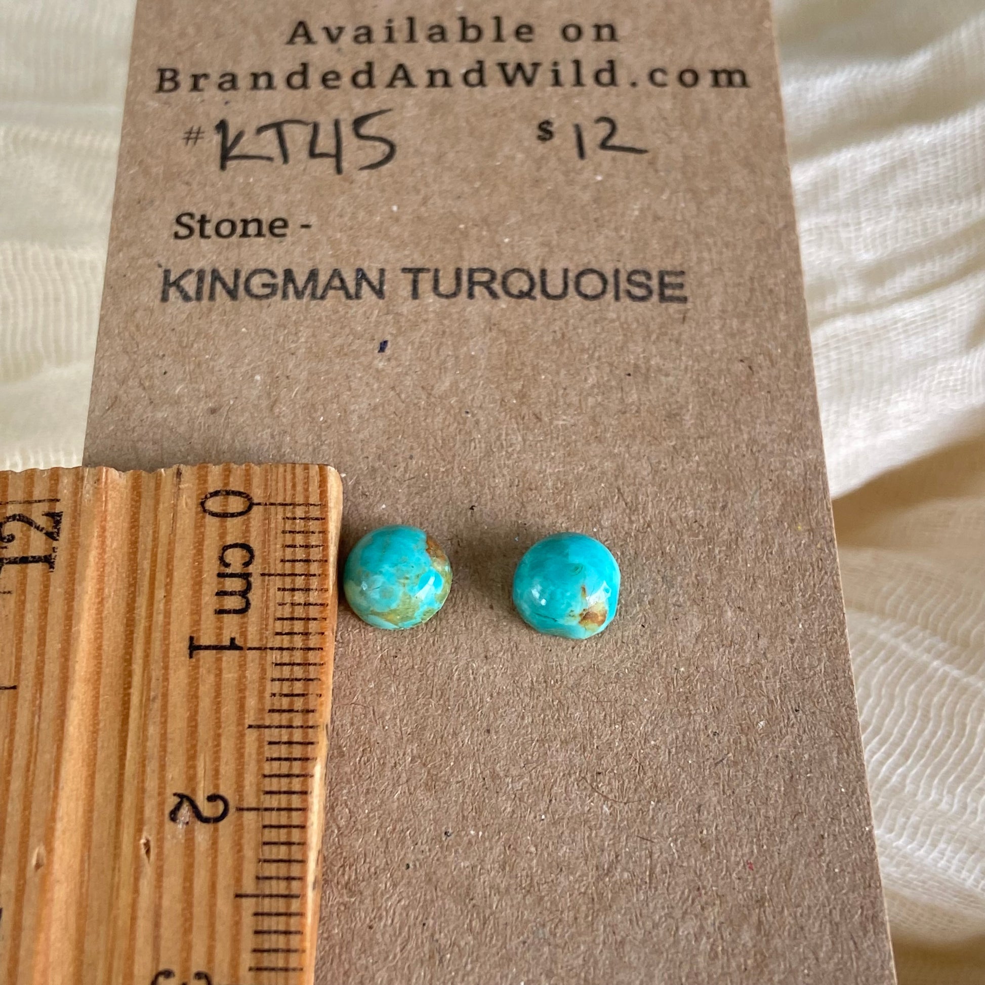 Kingman Turquoise Cabochon - KT45 7F78E948-8B4D-4B24-9755-9305EF18E835 Brandedandwild.com
