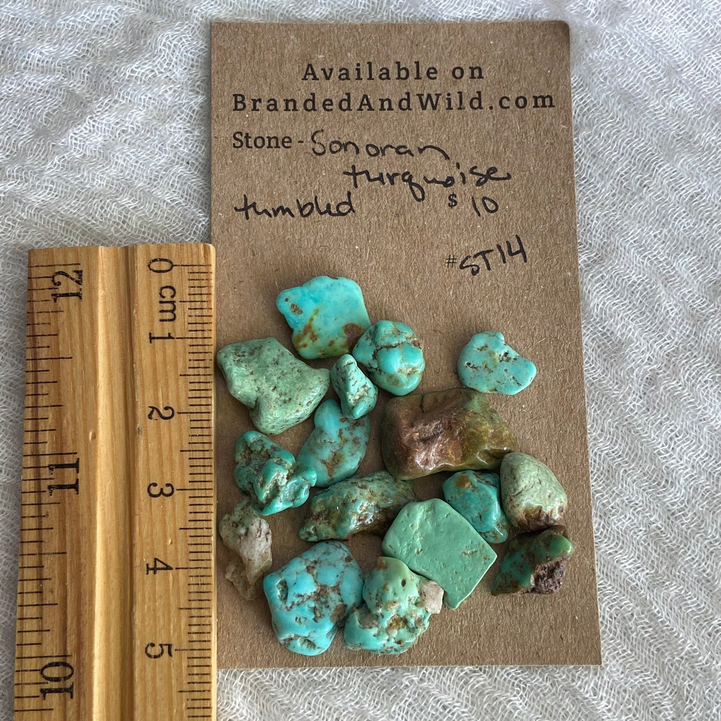 Rough Tumbled Sonoran Gold Turquoise - #ST14