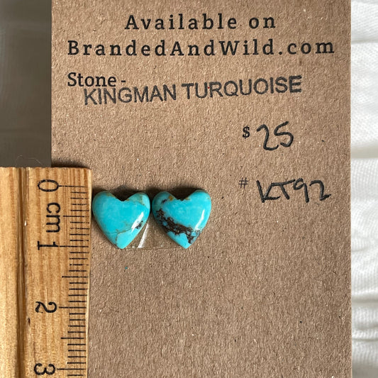 Kingman Turquoise Cabochon - KT92 7F9AE459-6DDB-4C34-A2D2-57784C6FB085 Brandedandwild.com