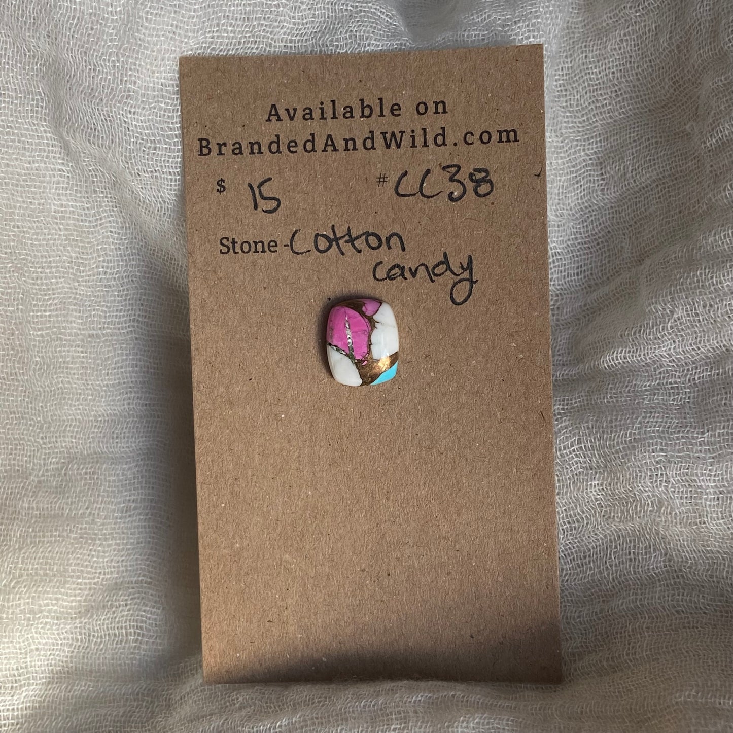 Cotton Candy Cabochon - CC38 7FA8F97A-08BB-4C9B-877C-9C8D8732DC5F Brandedandwild.com