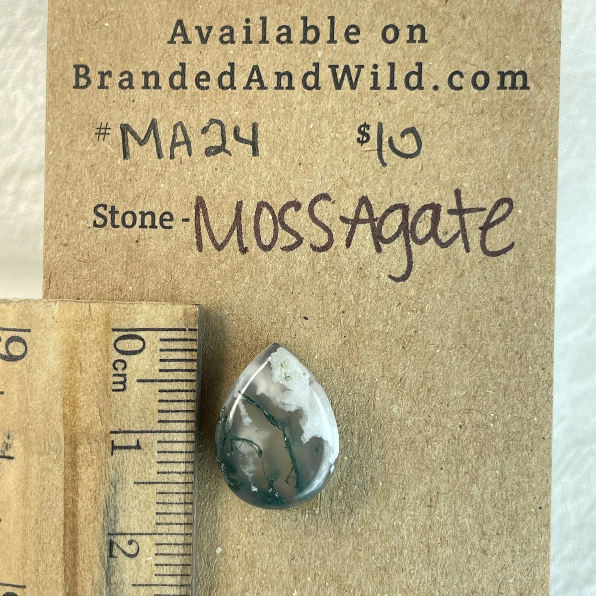Moss Agate Cabochon - MA24 7FD5AB59-8328-4752-83B0-83C945392CB8 Brandedandwild.com