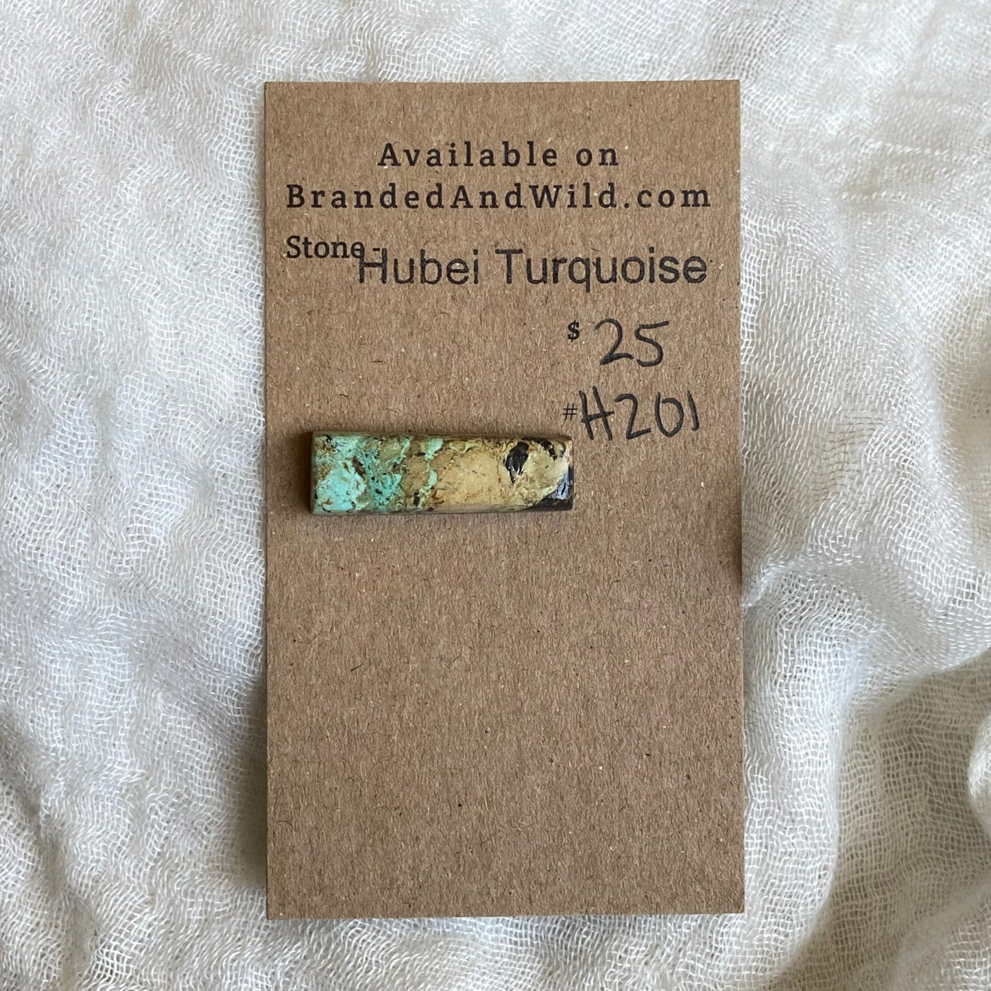 Hubei Turquoise Cabochon - H201 7FD945CB-68FA-45B1-924D-F7496A3442B6 Brandedandwild.com