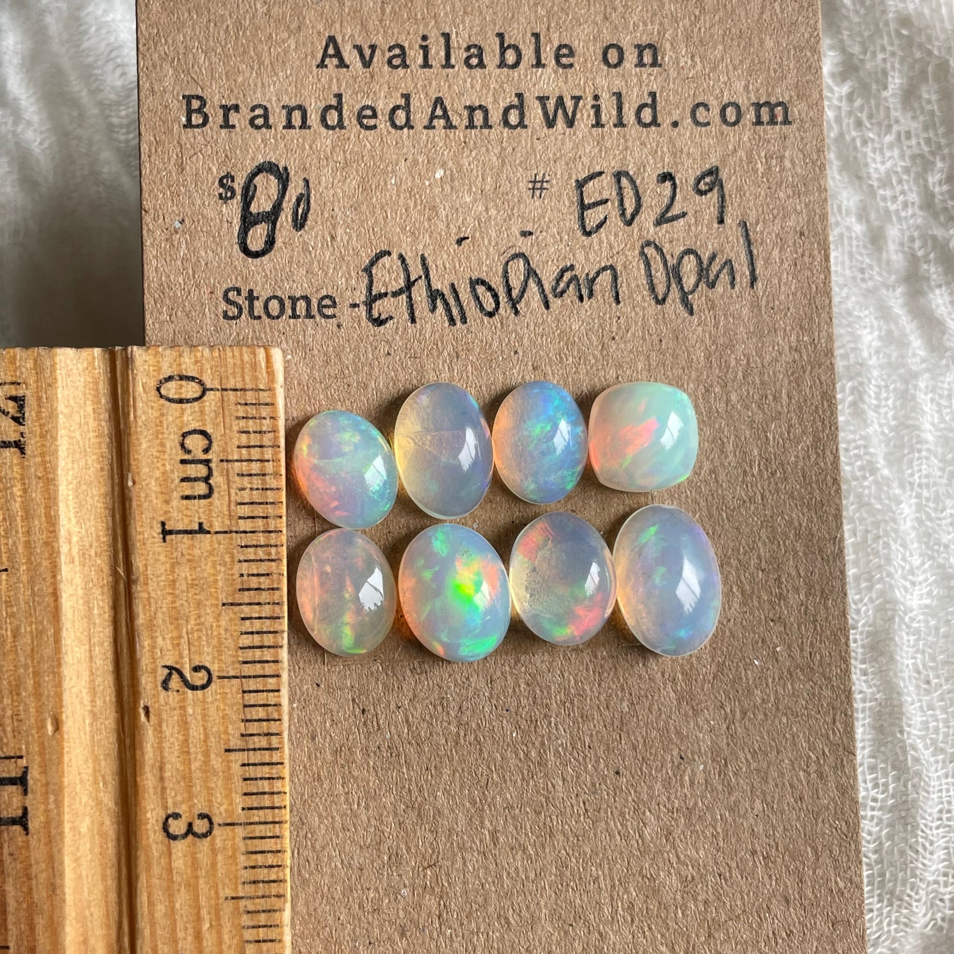 Ethiopian Opal Cabochon - E029 7FE8F212-89B5-4F51-9C24-5E0E3073A3C4 Brandedandwild.com