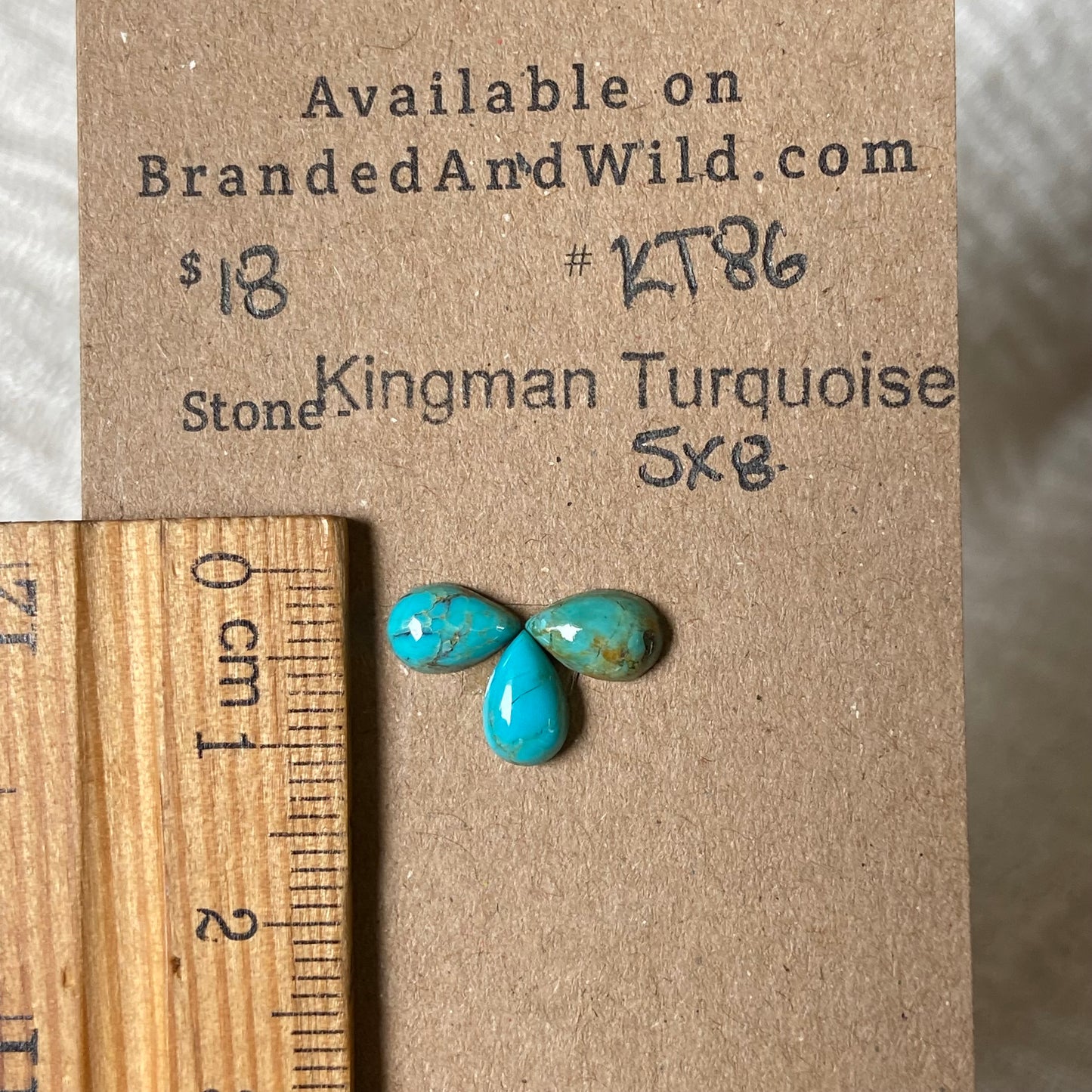 Kingman Turquoise Cabochon - KT86 800150ED-8D35-4B03-97C4-596D76638A83 Brandedandwild.com