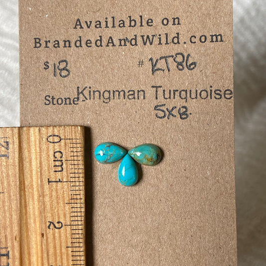 Kingman Turquoise Cabochon - KT86 800150ED-8D35-4B03-97C4-596D76638A83 Brandedandwild.com