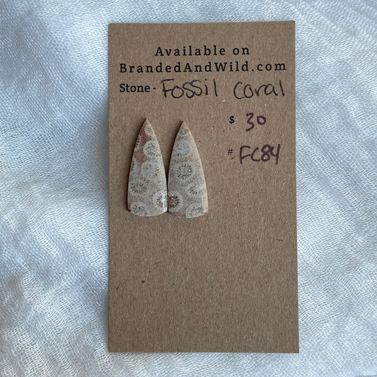 Fossil Coral Cabochon - FC86