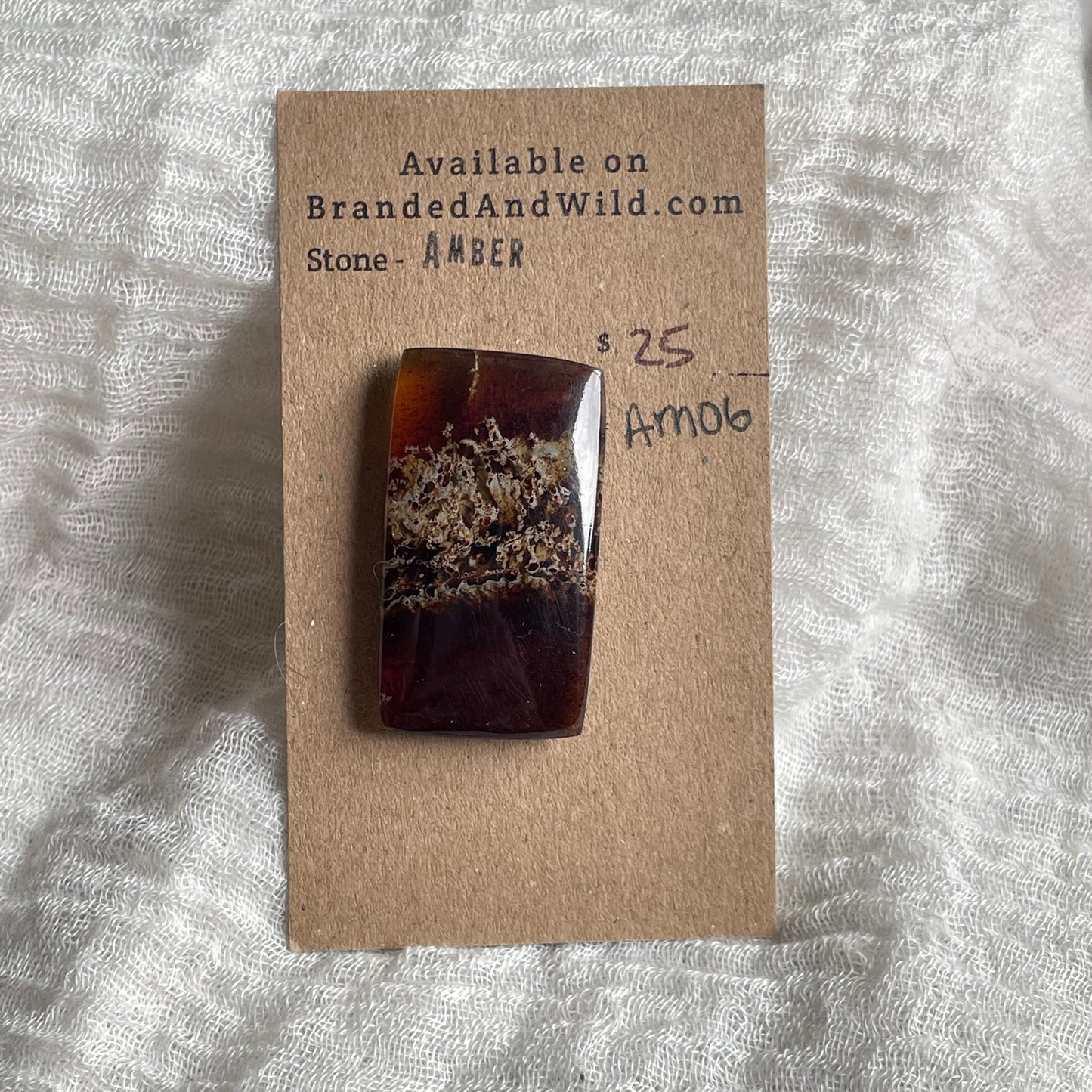 Amber Cabochon AM06 806AAA66-F5F7-4D78-8F44-AD38BDD26BFF Brandedandwild.com