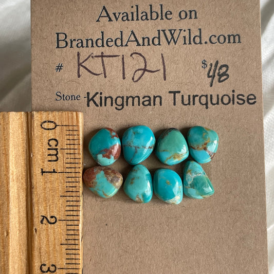 Kingman Turquoise Cabochon - KT121 80A6FB45-F75E-44D7-9EB1-74D41129BEEA Brandedandwild.com