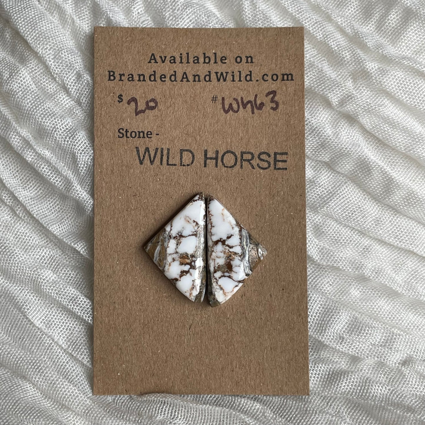 Wild Horse Cabochon - WH63 80C8AD8C-392F-4B7E-9909-A6EC0ACF4462 Brandedandwild.com