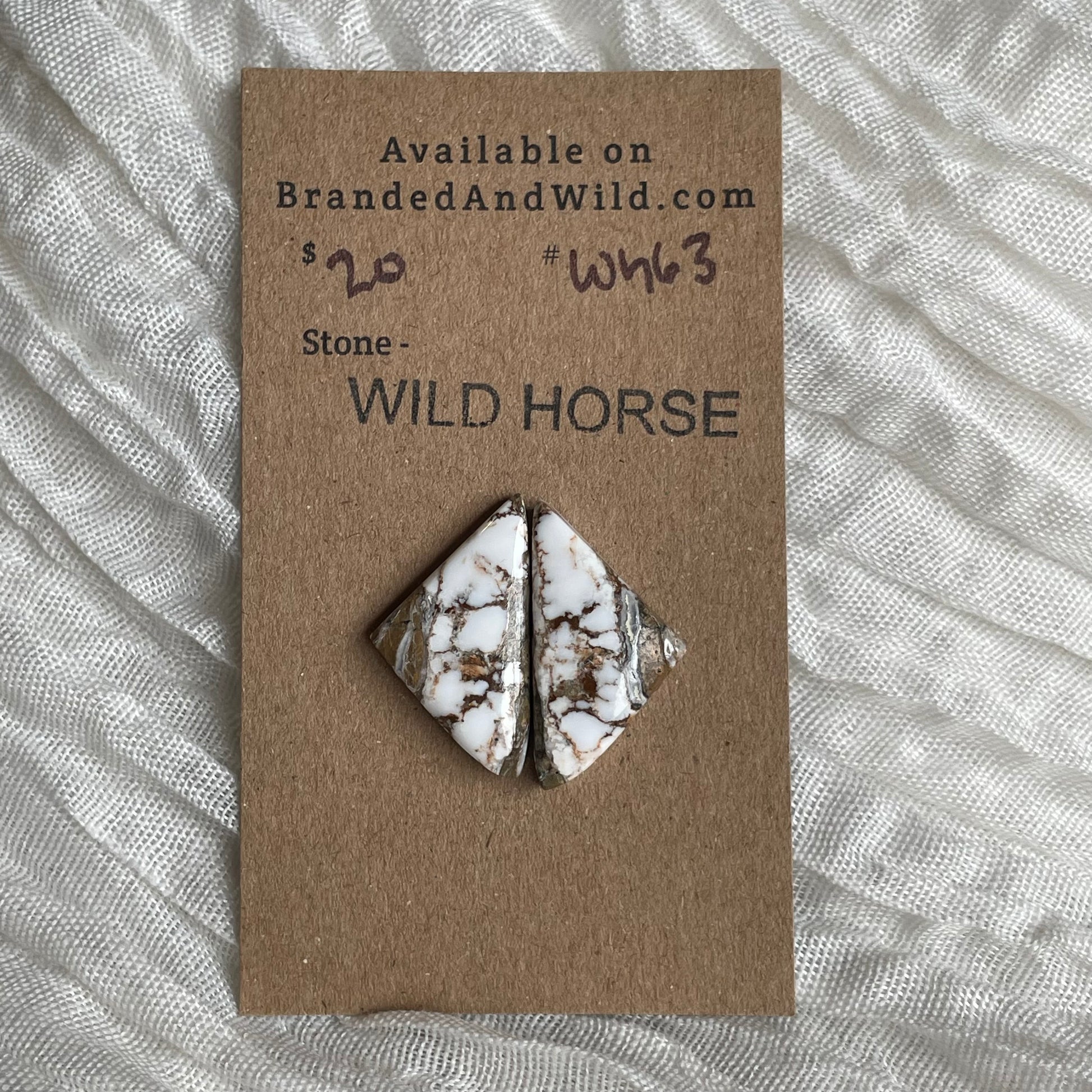 Wild Horse Cabochon - WH63 80C8AD8C-392F-4B7E-9909-A6EC0ACF4462 Brandedandwild.com