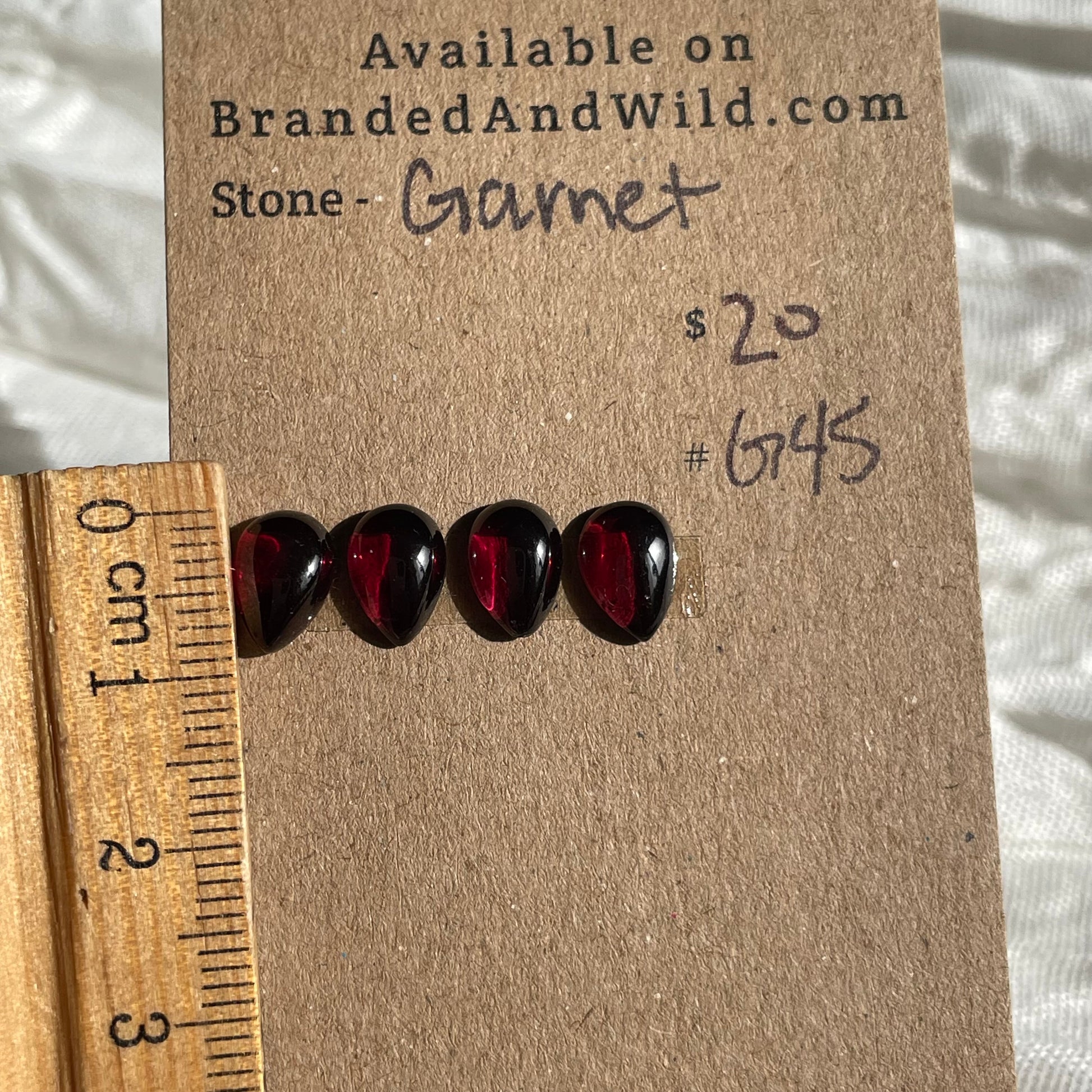 Garnet Cabochon - G48 80D6790F-2A25-4F79-AA1D-24681C0A0B39 Brandedandwild.com