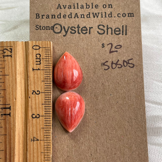 Oyster Shell Cabochon - S0S05 80D94E49-576B-4F11-8C5C-D6B1E7D50C82 Brandedandwild.com