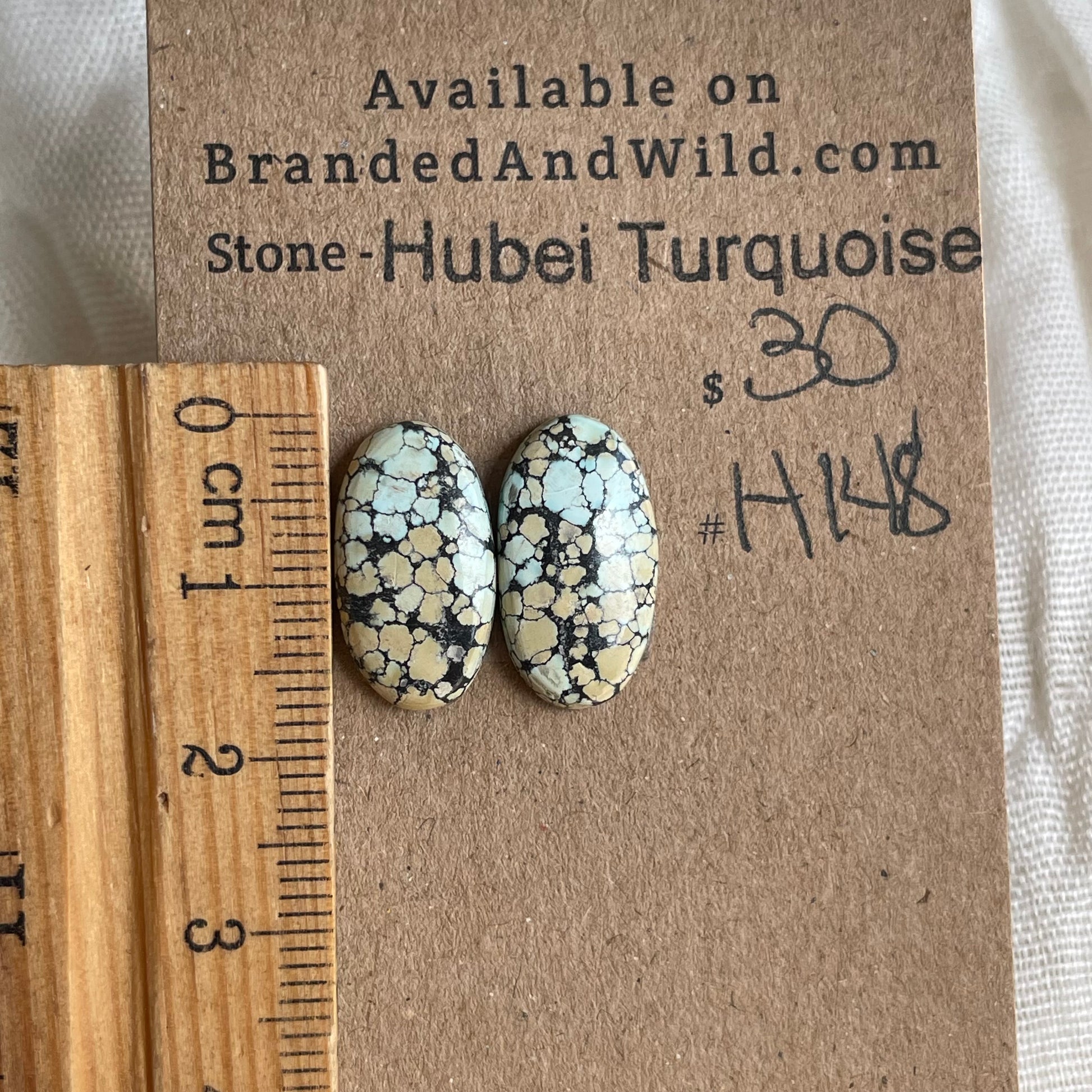 Hubei Turquoise Cabochon - H148 810B4EC6-3946-4612-A3AD-A7A94A881E1D Brandedandwild.com