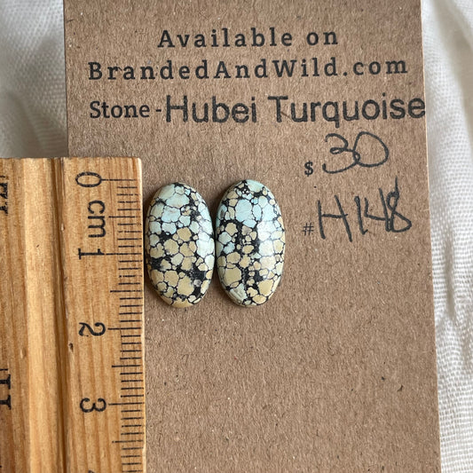 Hubei Turquoise Cabochon - H148 810B4EC6-3946-4612-A3AD-A7A94A881E1D Brandedandwild.com