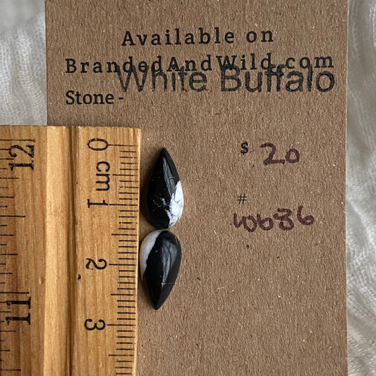 White Buffalo Cabochon - WB86