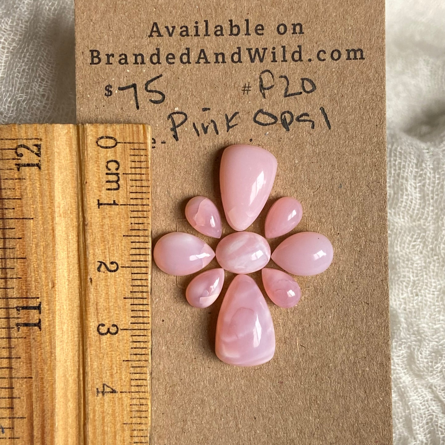 Pink Opal Cabochon - P20 815CF7A9-FA02-44CD-AE48-AAF47837ECC7 Brandedandwild.com