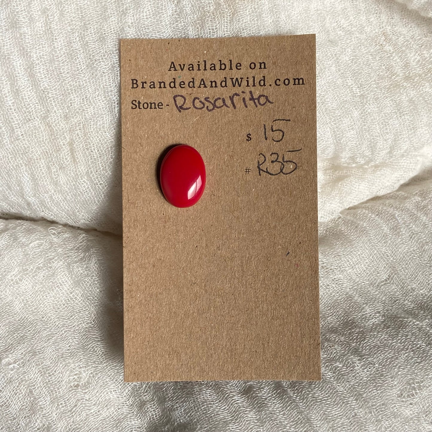 Rosarita - Cabochon - R35 81A3710D-E2C3-4C63-AD03-8A8D0FF406A0 Brandedandwild.com