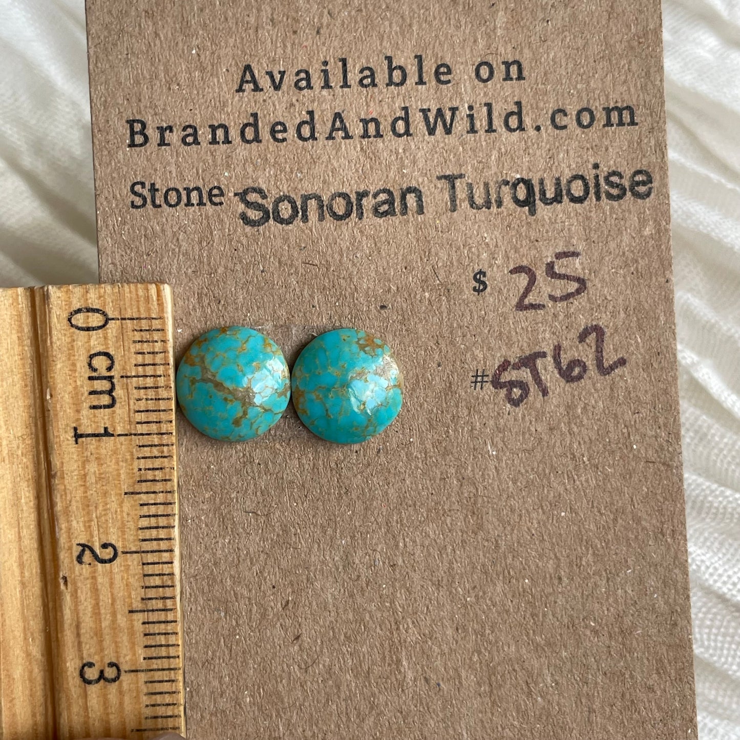 Sonoran Turquoise Cabochon - ST62 81B2534B-0BF2-4B27-9F34-B18B3E66A22F Brandedandwild.com