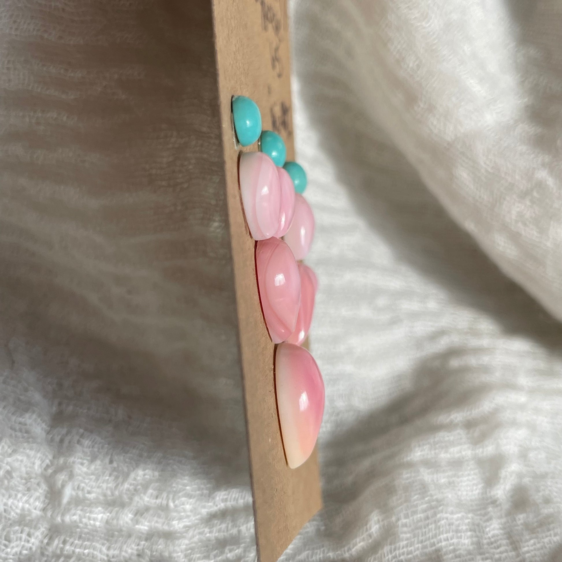 Kingman / Pink Conch Cabochon - Mix192 81B87341-5992-4561-8DCE-B2C46C69DE03 Brandedandwild.com