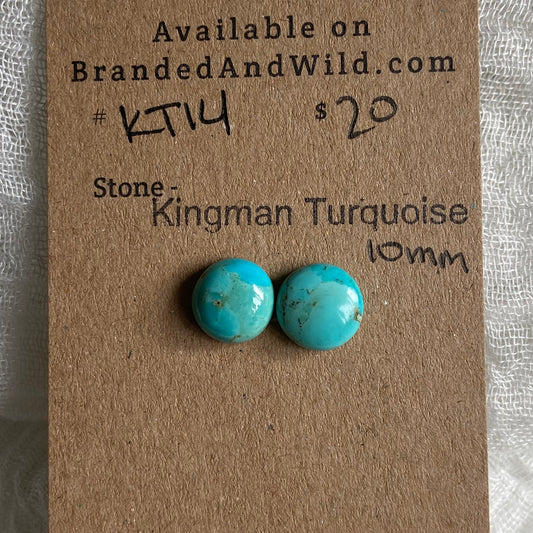 Kingman Turquoise Cabochon - KT14 81B88F78-CE8D-4A61-A200-37B845588EE1 Brandedandwild.com