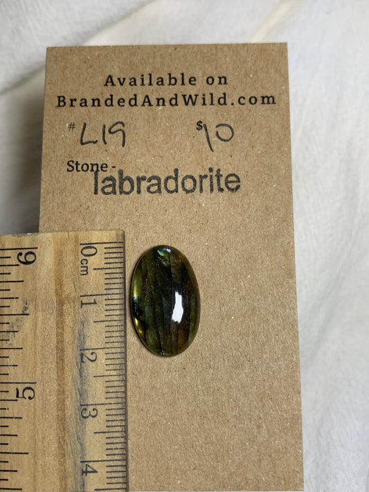 Labradorite Cabochon - L19 81CA8C61-644D-4CCC-96A3-29C52DB6153C Brandedandwild.com