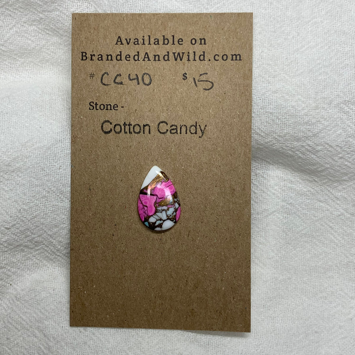 Cotton Candy Cabochon - CC40 820F4631-7B05-4C32-A926-C6BA623A9BCB Brandedandwild.com