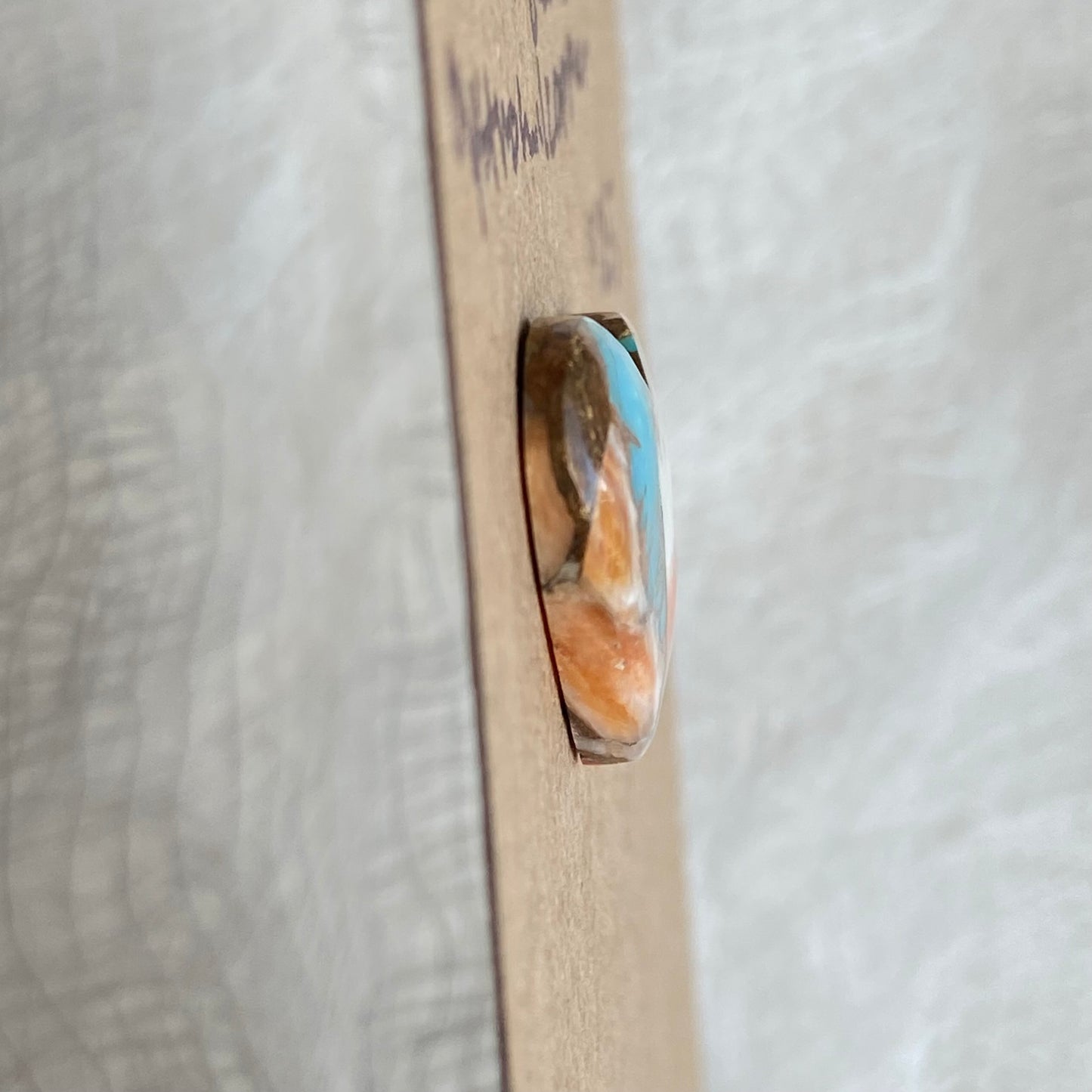 Turquoise, Oystershell, Copper Cabochon - TOC35
