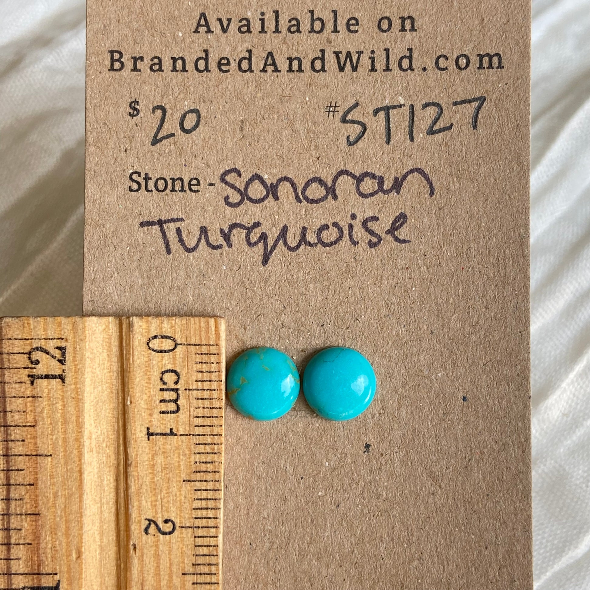 Sonoran Turquoise Cabochon - ST127 821B6A50-4DF2-4268-99D9-F4E840AF100A Brandedandwild.com