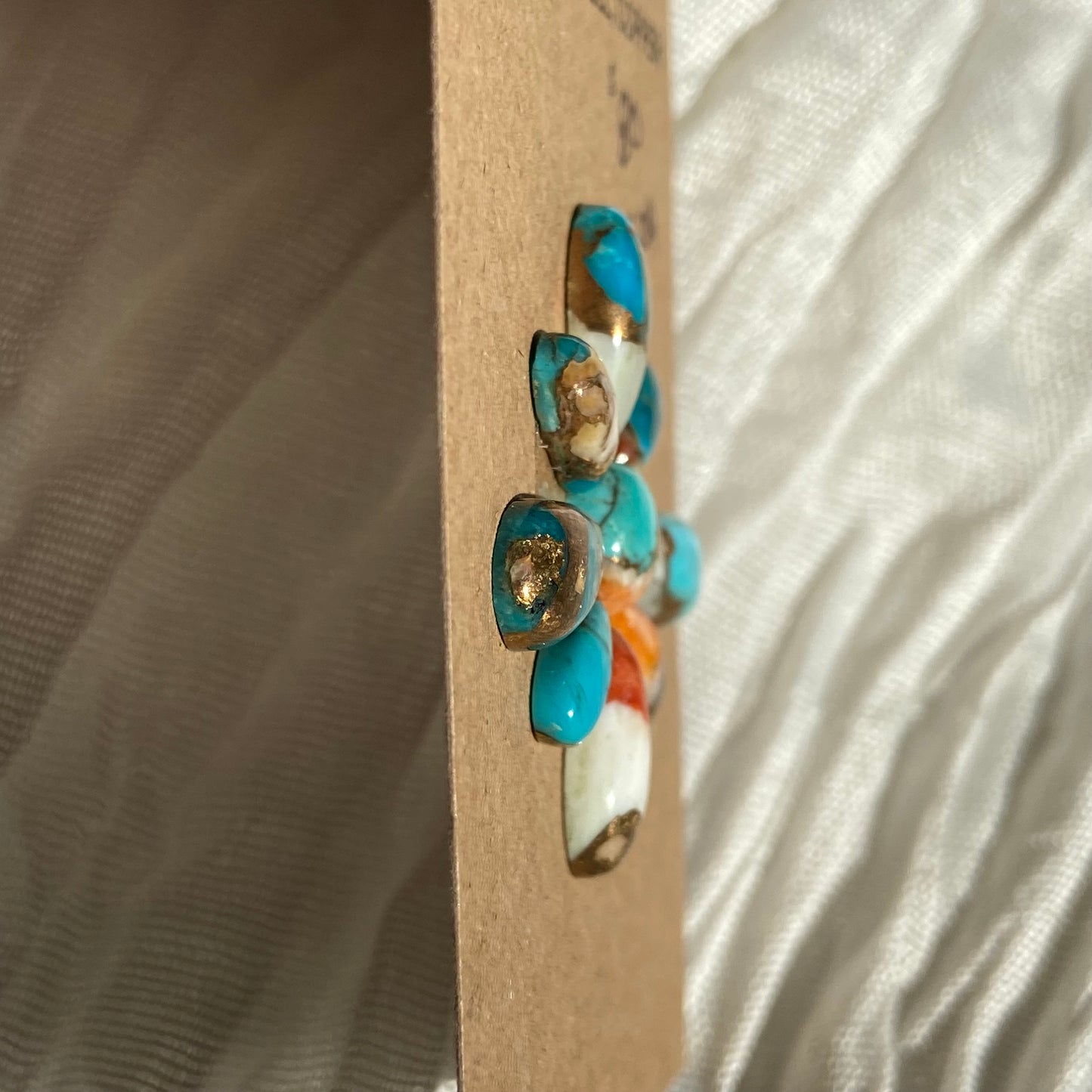 Turquoise, Oystershell, Copper Cabochon - TOC04 823C96E1-418A-48BE-8492-6B3F30609ACF Brandedandwild.com