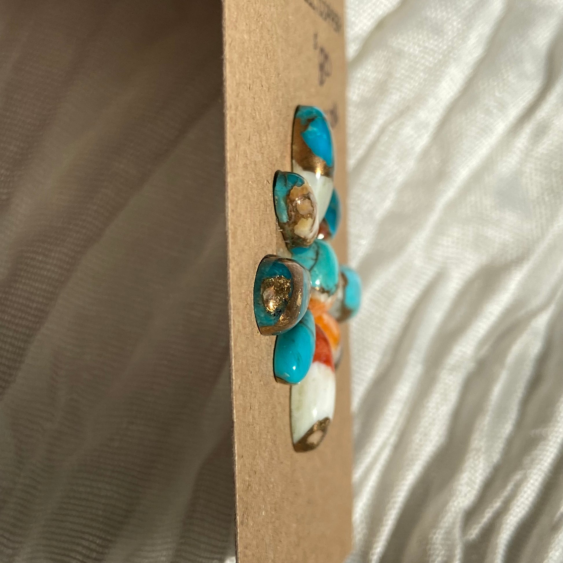 Turquoise, Oystershell, Copper Cabochon - TOC04 823C96E1-418A-48BE-8492-6B3F30609ACF Brandedandwild.com