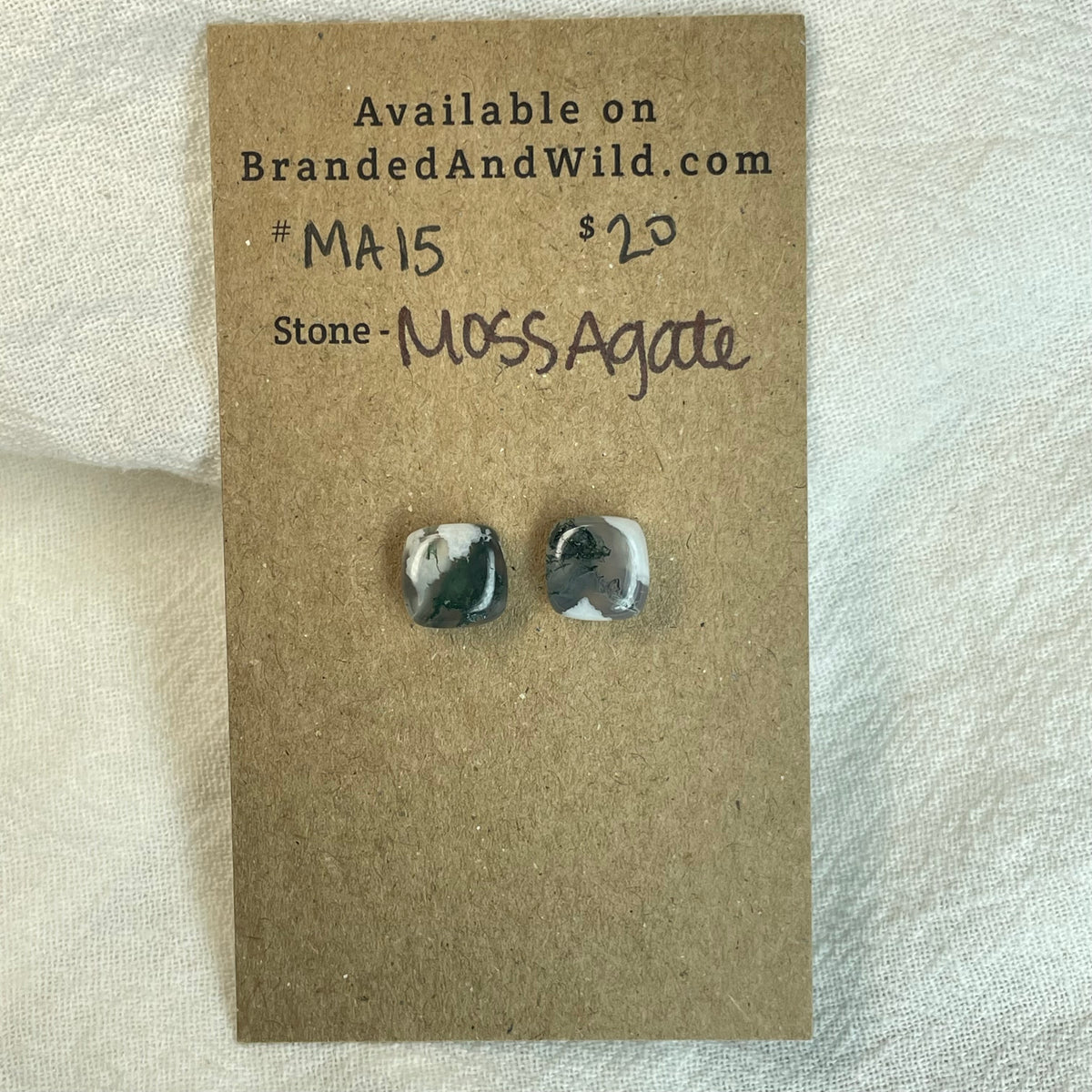 Moss Agate Cabochon - MA15 82436B39-FBC9-488A-978E-26C70E947596 Brandedandwild.com