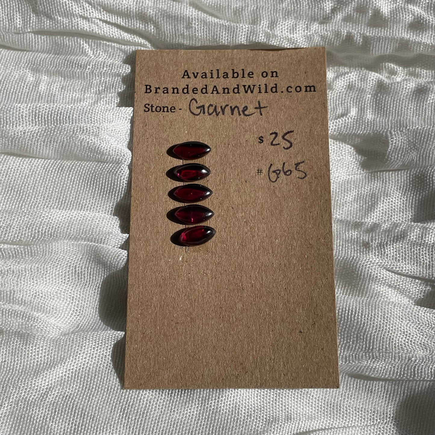 Garnet Cabochon - G65 82470252-A947-4582-B9FF-275BBEA0D450 Brandedandwild.com