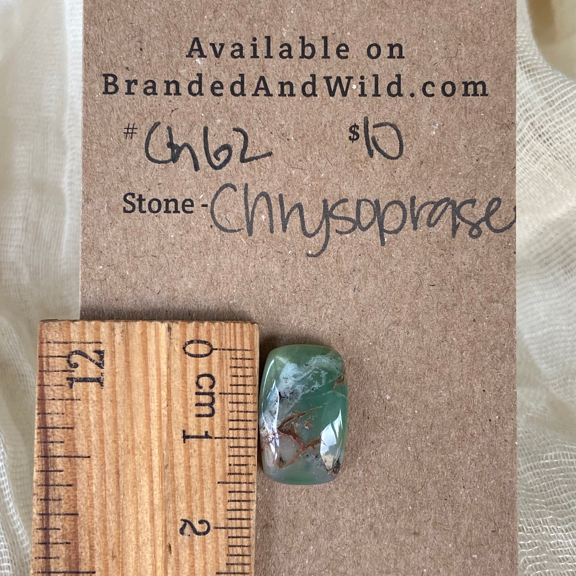 Chrysoprase Cabochon - Ch62 82471CBF-9554-4476-B780-5C5E845B63DF Brandedandwild.com