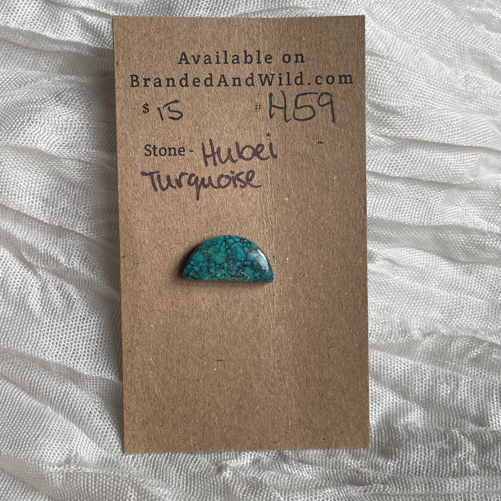 Hubei Turquoise Cabochon - H59 8249840D-A423-47F4-9CAD-F40A88D186D0 Brandedandwild.com