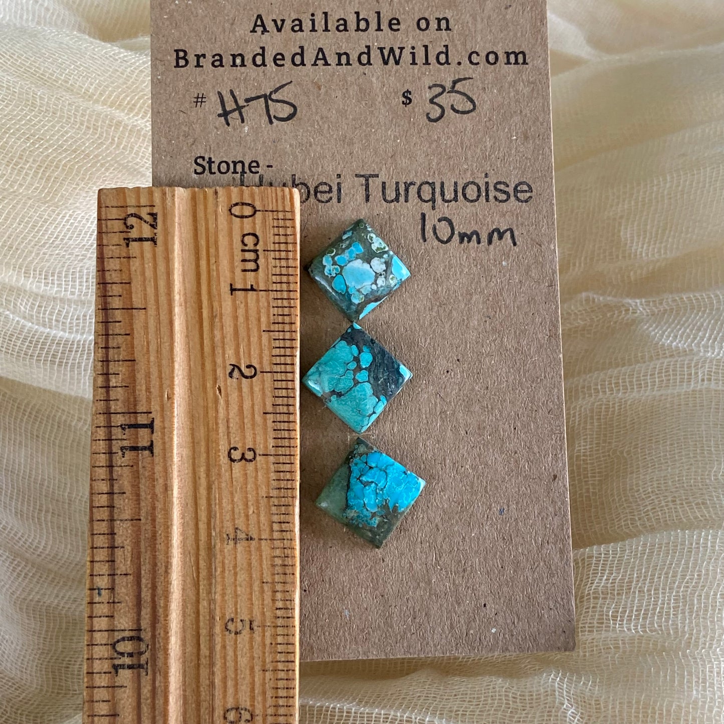 Hubei Turquoise Cabochon - H75 826FDAB2-394E-4901-86D8-0B1893A30A0B Brandedandwild.com