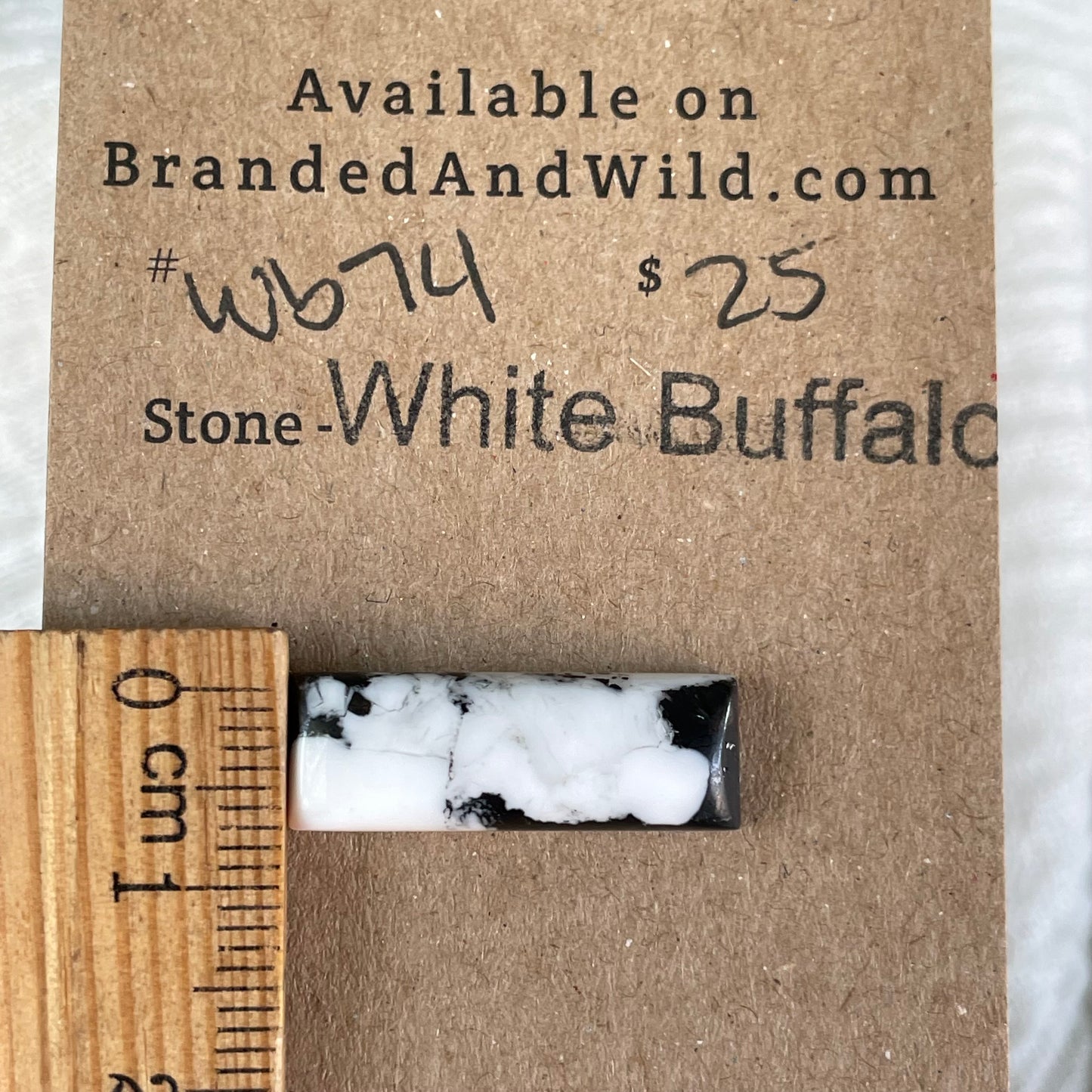 White Buffalo Cabochon - WB74
