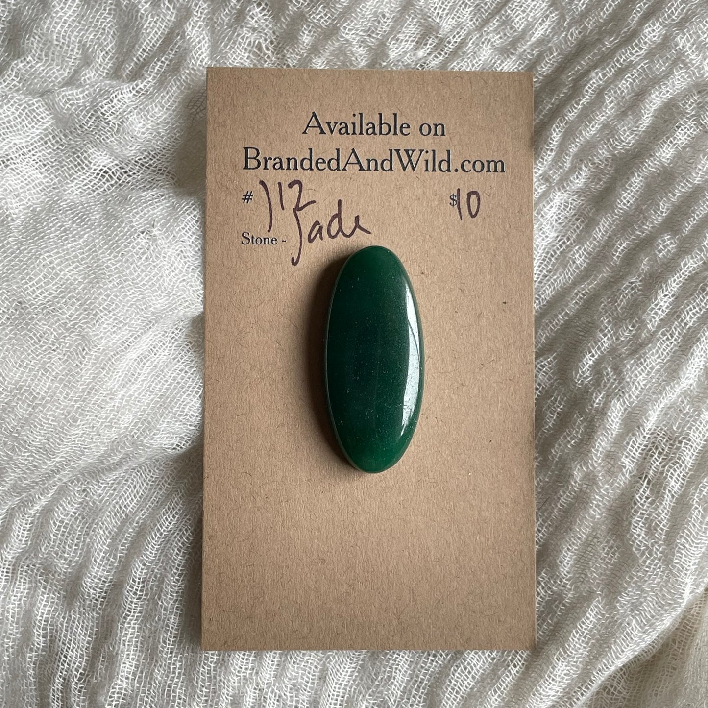 Jade Cabochon - J12 82F74BA1-1833-4C3C-892D-00CE8C706F09 Brandedandwild.com