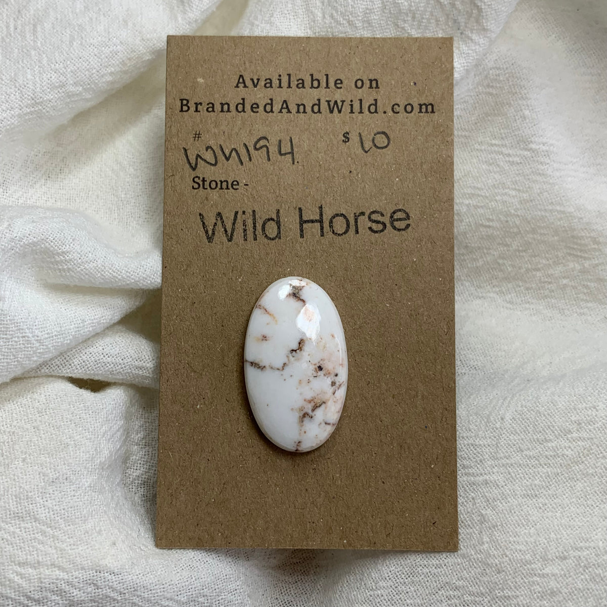 Wild Horse Cabochon - WH194 8312E50C-D7CE-493A-9AAA-5872D5C503DF Brandedandwild.com
